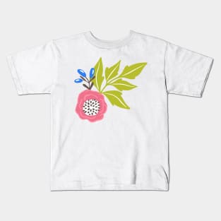 Sunny Bubblegum Camellias Kids T-Shirt